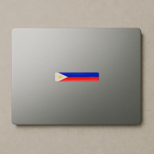 Philippines Flag 3D Epoxy Car Stickers, Reflective, 4-Pack for Cars, Motorcycles, Helmets, Laptops, & More – Premium Quality Vehicle Accessory, Durable Filipino Pride Accessories