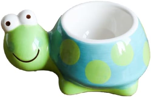 New Lovely Cute Hand Painted Turtle Egg Cup Ceramic Animal Dining Kitchen Gift