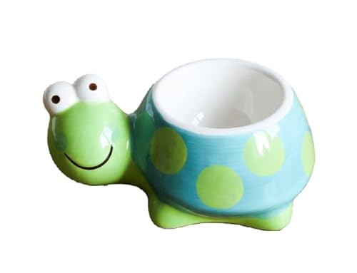 redchocol8® New Lovely Cute Hand Painted Turtle Egg Cup Ceramic Animal Dining Kitchen Gift