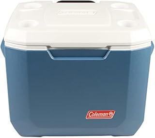 Coleman Portable Cooler with Wheels Xtreme Wheeled Cooler, 50-Quart, Blue/White