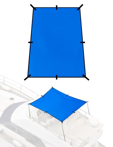 BLUEWING Sunshade for Fishing Boats Shade Canopy Waterproof Durable 1200D