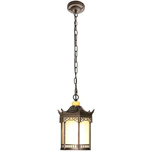 Lustre à double usage intérieur extérieur étanche style chinois