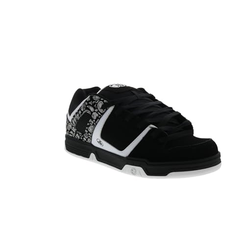 DVS Men's Remix Skate Shoe, Black White Pink, 9.5