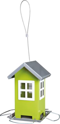 TRIXIE 55631 Futterhaus, Metall, 1.000 ml/20 cm, grün
