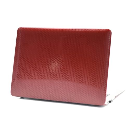 Image of Red Lemon Honeycomb Matte Hardcase Case Cover for M1 MacBook Air 13 inch M1 A2337 A2179 with Retina Display Touch id (Wine Red)