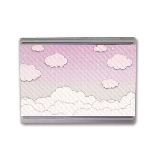 Image of MightySkins Carbon Fiber Skin Compatible with Microsoft Surface Laptop Go 3 (2023) Full Wrap Kit - Baby Clouds | Protective, Durable Textured Carbon Fiber Finish | Made in The USA