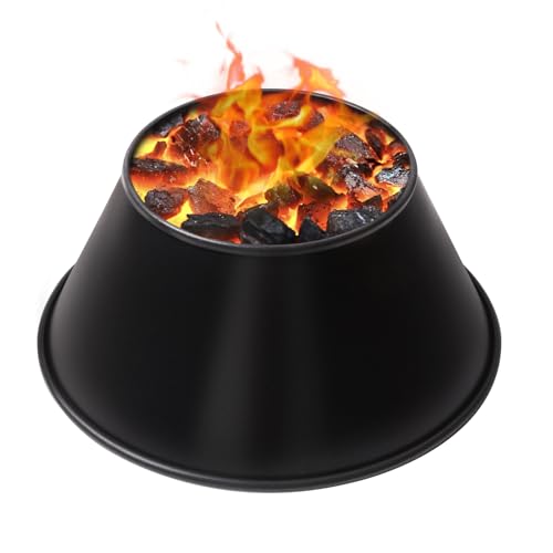 Whirlpool para barbacoa Weber para Weber de 22,26.75 pulgadas WSM Weber Smokey Mountain, doble borde enrollado, accesorios para parrilla de hervidor para Kamado Joe, Big Joe y L/XL Big Green Egg