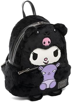 hello kitty bear backpack Loungefly Sanrio Women's Kuromi Cosplay Fashion data--team:Green Bay Packers coloured metal hardware How to Set up Monogram:Yes