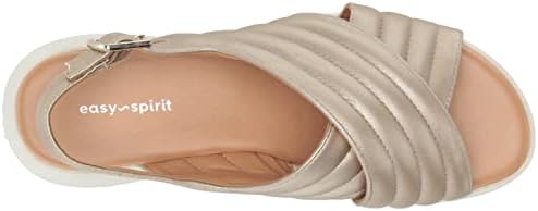 Easy Spirit Women's ERIN3 Sandal, Gold 710, 11 | Image 4
