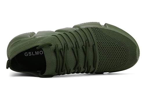 Image of GSLMOLN Mens Womens Fashion Sneakers Unisex Slip on Ultra-Sock Knit Soft Sole Breathable Lightweight Casual Walking Shoes