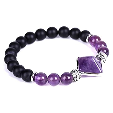 Branets Pulsera de Cuentas de Piedras Naturales Elástica Cover