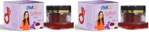 Image of Chukde - Kesar (0.03 OZ) - Saffron - Rich Flavor and Aroma - Ideal for Enhancing Dishes, Desserts, and Beauty Treatments - Ideal For Culinary, Health, and Skincare Applications - 1 Gm (Pack of 2)