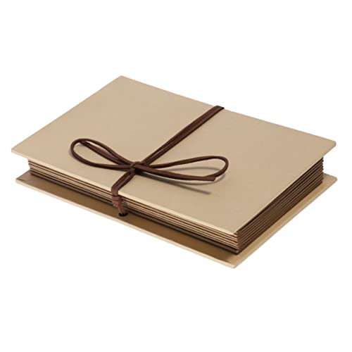 HOOTNEE Diy 6 Inches Paper Accordion Photo Album Vintage Scrapbook 42 Pages for Wedding Graduation Birthday Anniversary