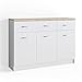 Produktbild Vicco Sideboard NYMERIA Kommode Schrank Sonoma Eiche Weiß Fernsehschrank (120 cm)