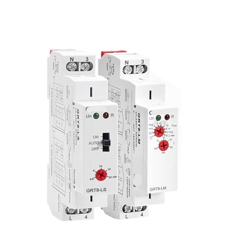 Relais de temporisation GRT8-LS AC230V minuterie d escalier 16A