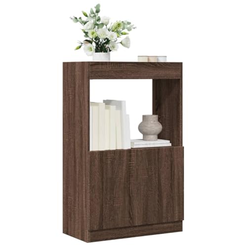 GCHDHAPB Estantería para el hogar, estanterías y estantes de pie, madera de roble marrón, 63 x 33 x 100 cm, madera de ingeniería