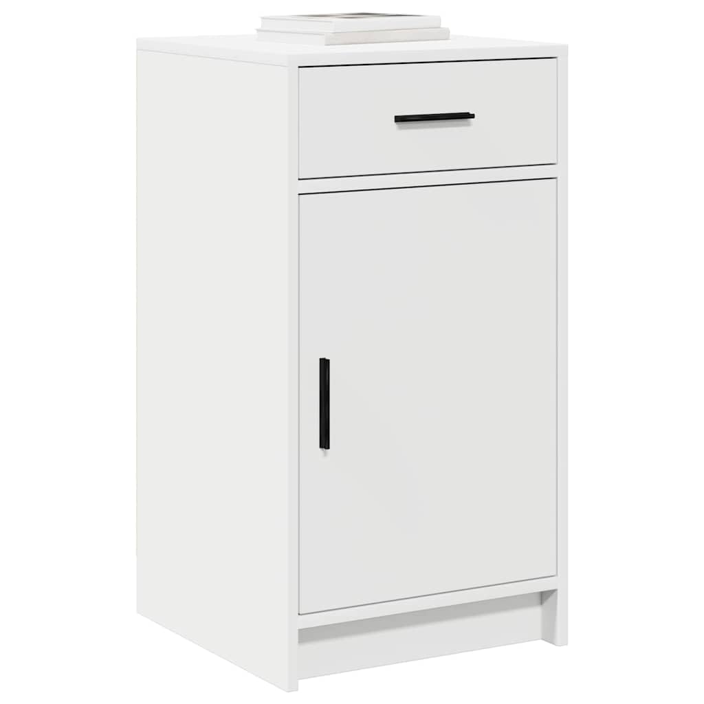 Vidaxl Sideboard With Drawer White 40 X 40.5 X 75 Cm Engineered Wood