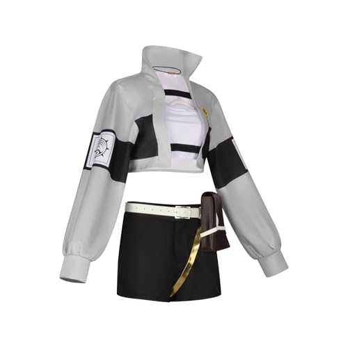 Disfraz Li Glaze Anime Cosplay Uniforme Gris Mujer miniatura 3