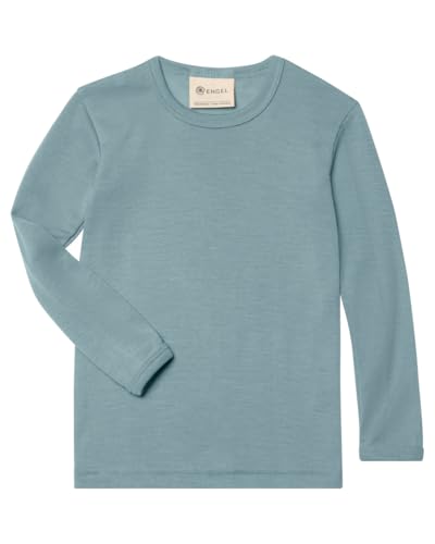 Engel, Kinderunterhemd Langarm, Wolle Seide | Bergblau, Gr. 140