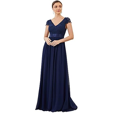 Ever-Pretty Vestido de Gala Azul Marino Cover