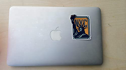 Image of Vagabond Heart New York City Sticker - Weatherproof Vinyl Statue of Liberty Souvenir NYC Decal (Pack of 2)