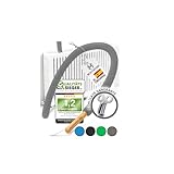 EL Original Cepillo Limpia Radiadores Calefaccion 115cm I Plumero Radiadores Calefacción sin Arañazos I Funda de Cepillo Lavable I Cepillo Radiadores Calefaccion Aire - Gris
