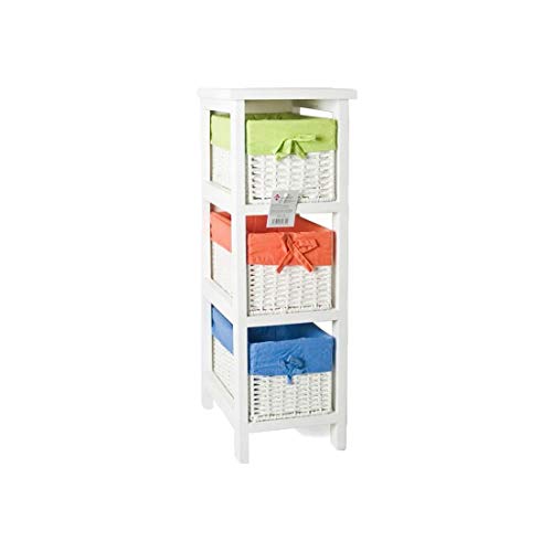 Gerimport Cajonera con 3 cajones Alexia Medidas: 30x20x60