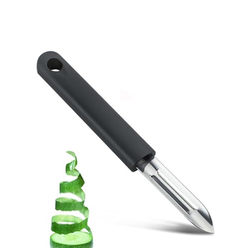 Sparschäler,Premium Kartoffelschäler Testsieger,Universalschäler Schäler Gemüse,Gemüseschäler Streifen,Professionelle Gurkenschäler,Schäler Edelstahl Potato Peeler,Küchenschäler(1 Stück)