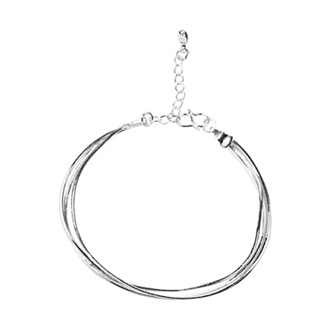 Chereda Women Silver Barefoot Sandal Beach Foot Cat Chain Anklet Ankle Bracelet Cover