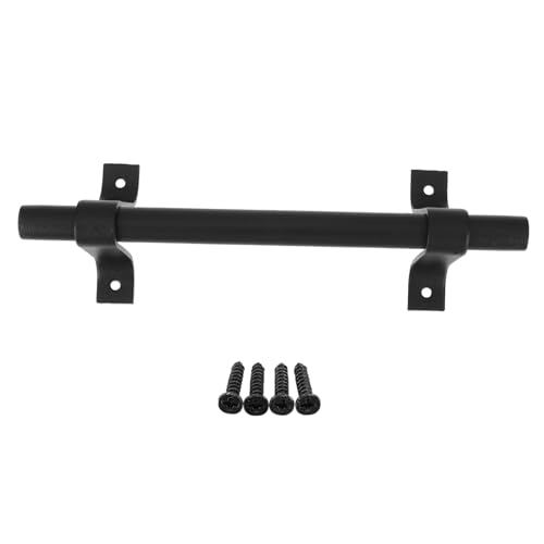 Abaodam 美式スルのカーボン製ドアハンドル 引き戸用 ガレージや倉庫に 耐錆性と滑らかな握り心地で玄関や扉の交換 修理に適応