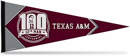 Miniatura 8 de Rico Industries NCAA Texas A&M Aggies 12th Man - Banderín de fieltro suave de 12 x 30 pulgadas, EZ para colgar, decoración del hogar (sala de