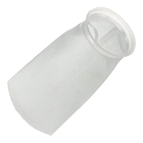 Honritone 7 Inch Ring by 18 Inch Long Felt Filter Sock 5 Micron - Liquid Fabric Sump Filter Bag - 1 Pack Cover