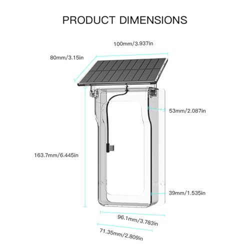 Visière de protection solaire pour alarme vidéo et sonnette ABS - 7