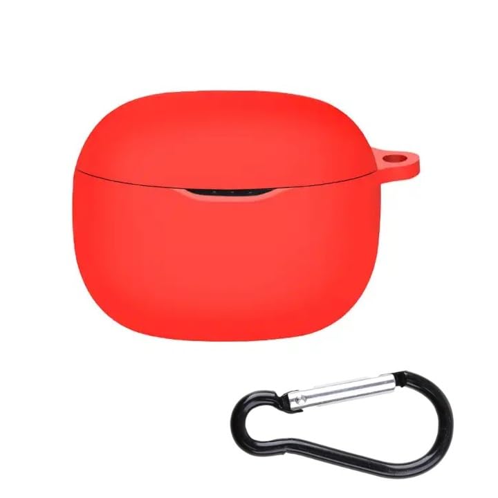 Image of ColorCase Front & Back Full Protection Silicon Case Cover for JBL for Tune Beam - (Red) (Earbuds Not Included)