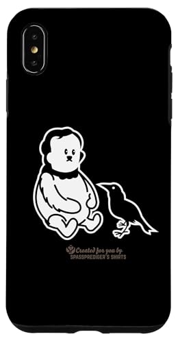 Geek Mash-up PoE - Figura de Oso y Cuervo Carcasa para iPhone XS MAX