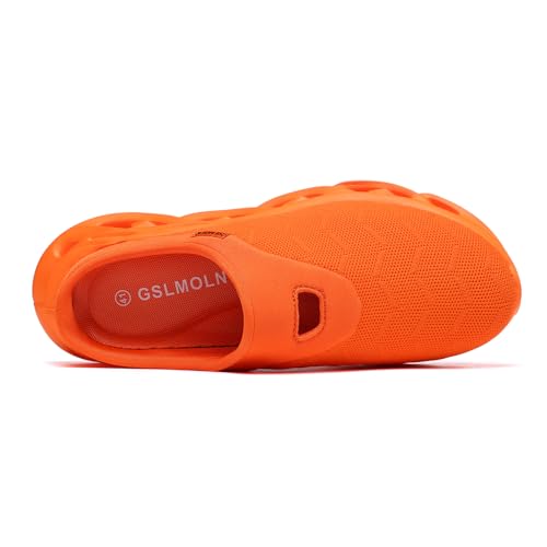 Image of Jakcuz Men Slip On Mules Lightweight Open Back Sneakers Breathable Walking Shoes