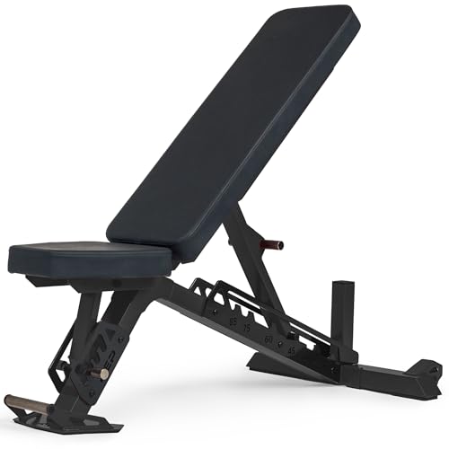 Rep Nighthawk Adjustable Weight Bench | Home Gym Incline Decline Flat Workout Bench | Heavy Duty...