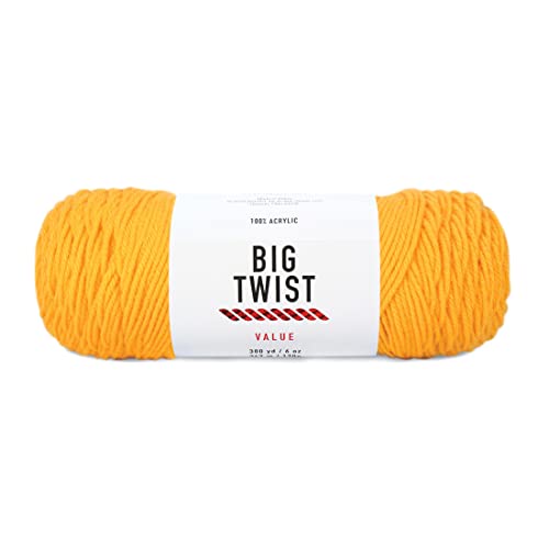 Image of Craftz Value Worsted Yarn (Varsity Gold) - 100% Acrylic, 6 oz, 380 Yards