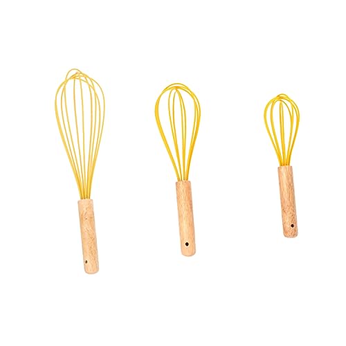 OKUMEYR Whisk Hand Mixer 3pcs Egg Beaters Instant Milk Frother Kitchen Gadget Baking Tools Hand Blenders for Kitchen