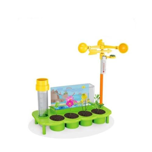 Science Project for Kids, Weather Station Toy, Plant Growing Learning Climate, Weather Changes and The Greenhouse Effect | لعبة محطة الطقس التي تعمل بالبخار