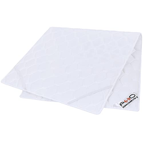 PHD Primera Matratzen-Topper 180x200cm flach/dünn - 2 cm Höhe mit Bezug für Boxspringbetten u. Doppelbetten - Made in EU. Verbindet Matratzen zu Einer Liegefläche. Topper bis 40°C waschbar 180 x 200
