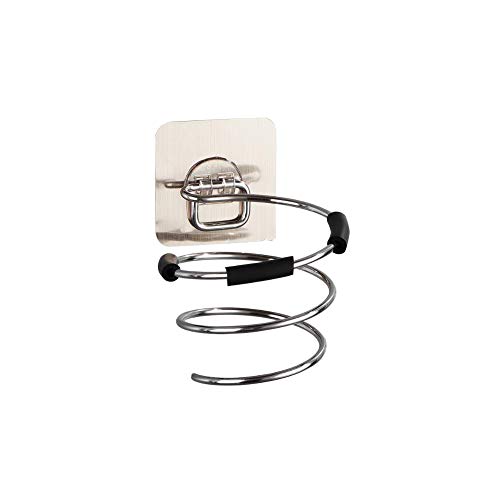 REYG Rimovibile Senza Trapano Porta-phon Portaoggetti A Parete Organizzatore per Asciugacapelli Accessori Bagno Perfetto,OnePack