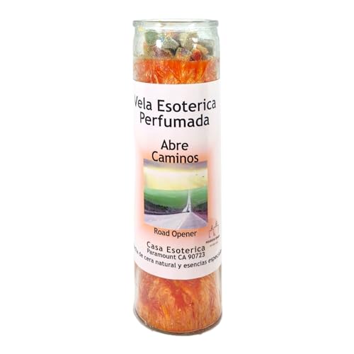 Road Opener Orange-Palm Wax Spiritual Intention Spell Candle-[Orange] | Vela CASA ESOTERICA PERFUMADA- (ABRE CAMINOS)