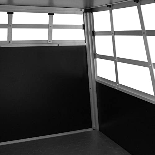 Auto Hundetransportbox Kleine Einzelbox Hundebox Transportbox Gitterbox Fahrzeugbox Kofferraumbox Katzen Hunde Aluminium Trapez