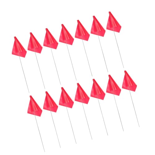 Drapeaux de sécurité extérieure rouges pour chantiers et aménagement paysager