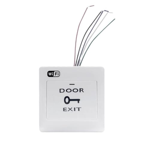 Muuookka Pulsante di Uscita Porta WiFi Tuya Smart Life con Controllo Vocale, Apertura Porta Remota, Interruttore A Pressione Wireless per Serratura Della Porta.