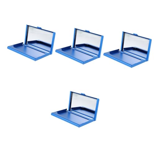 HAPINARY 4pcs Card Holder Case for Women Metal Business Card Holder with Mirror Compact Organizer