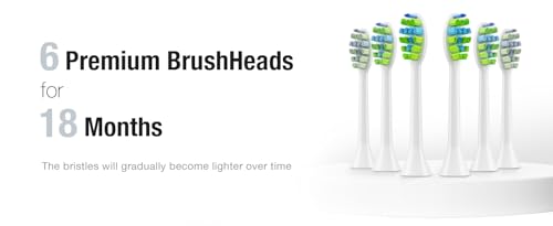 Image of 7AM2M Sonic Electric Toothbrush for Adults,Type-C Charging Run for 120 Days, with 6Brush Heads (Pink)