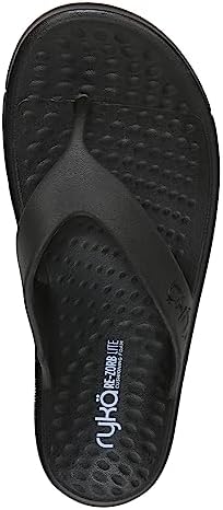 Ryka Womens Rest Ez Recovery Sandal Flip-Flop, Black, 12 US | Image 5