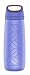 Ello Wren Glass Water Bottle with One-Touch Flip Lid | 22 oz | Denim